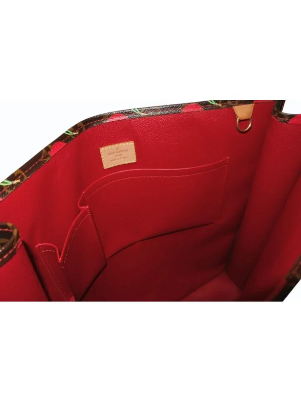 Louis Vuitton Tote Bag Takashi Murakami Sac Plat Monogram Cherry Brown